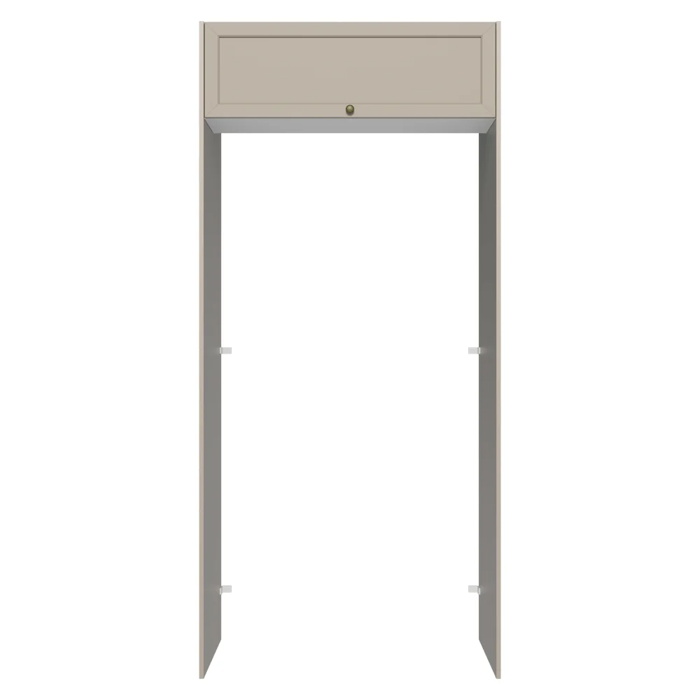 Porta-Geladeira 103 cm 1 Porta Basculante Crema/Branco/Crema Vik Madesa - Image 11
