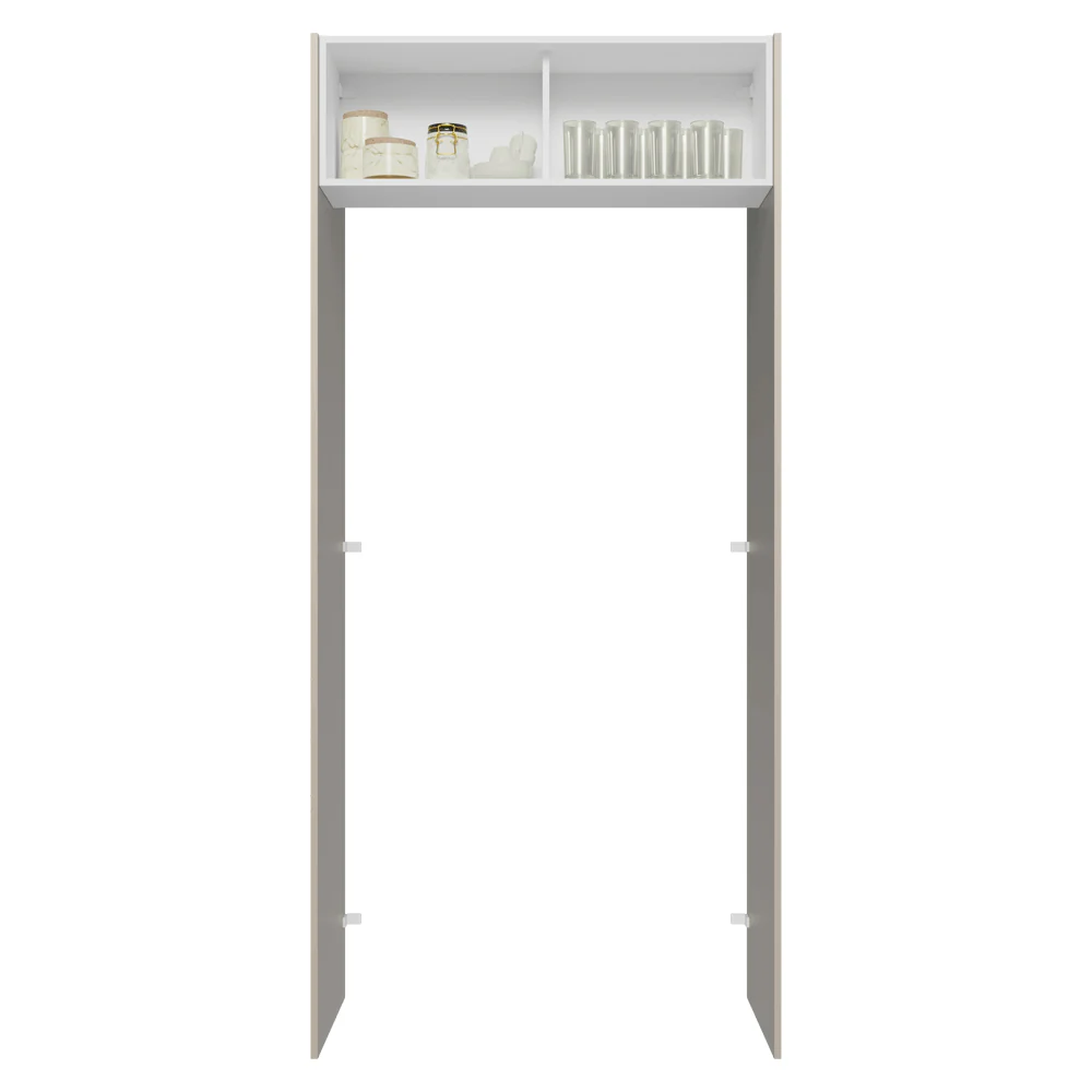 Porta-Geladeira 103 cm 1 Porta Basculante Crema/Branco/Crema Vik Madesa - Image 4