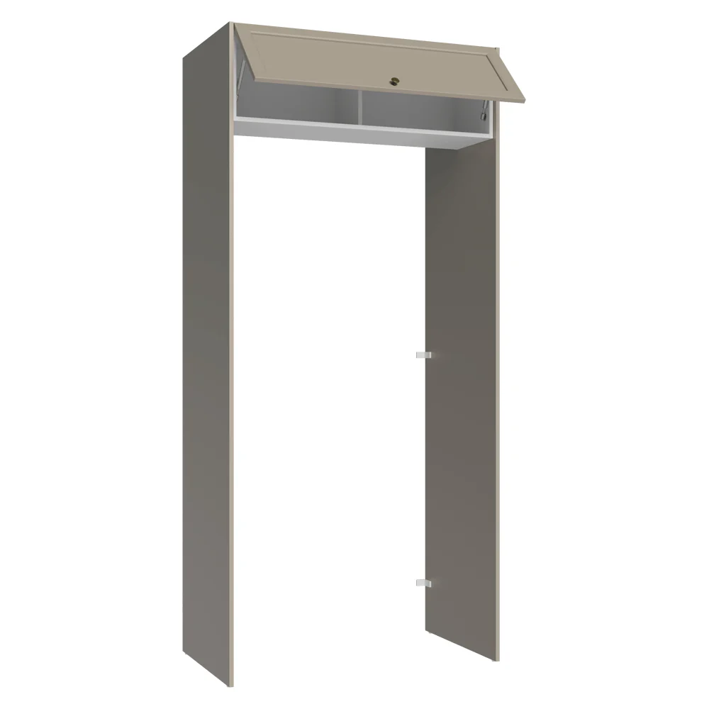 Porta-Geladeira 103 cm 1 Porta Basculante Crema/Branco/Crema Vik Madesa - Image 8