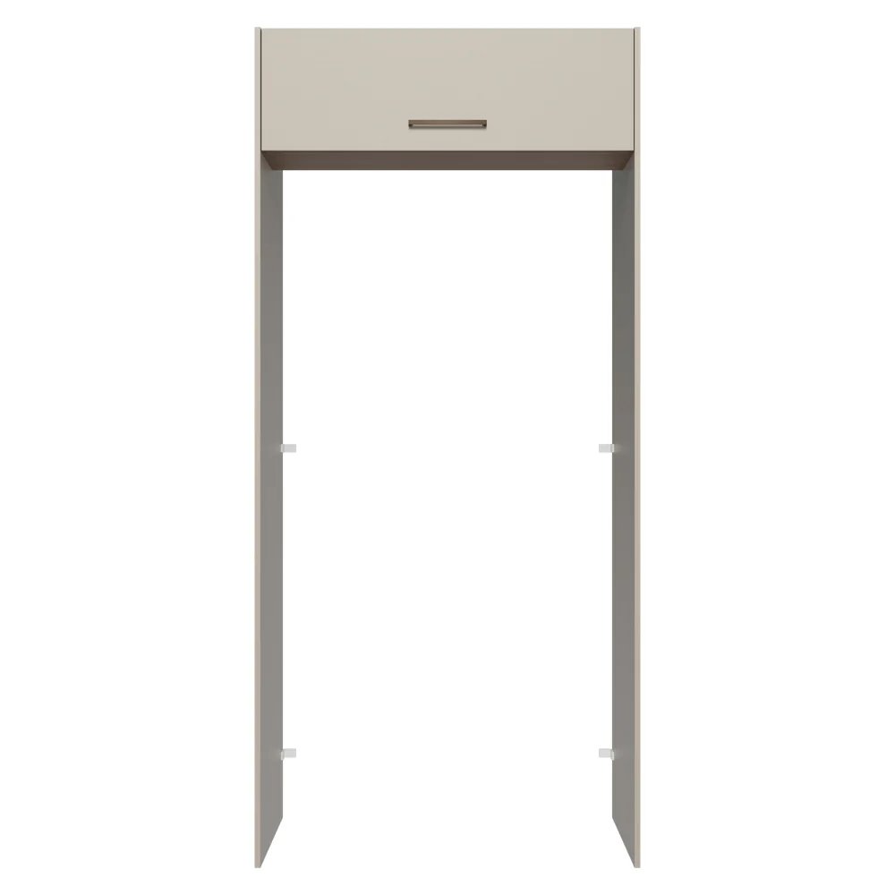 Porta-Geladeira 103 cm 1 Porta Basculante Crema/Rustic/Crema Agata Madesa - Image 5