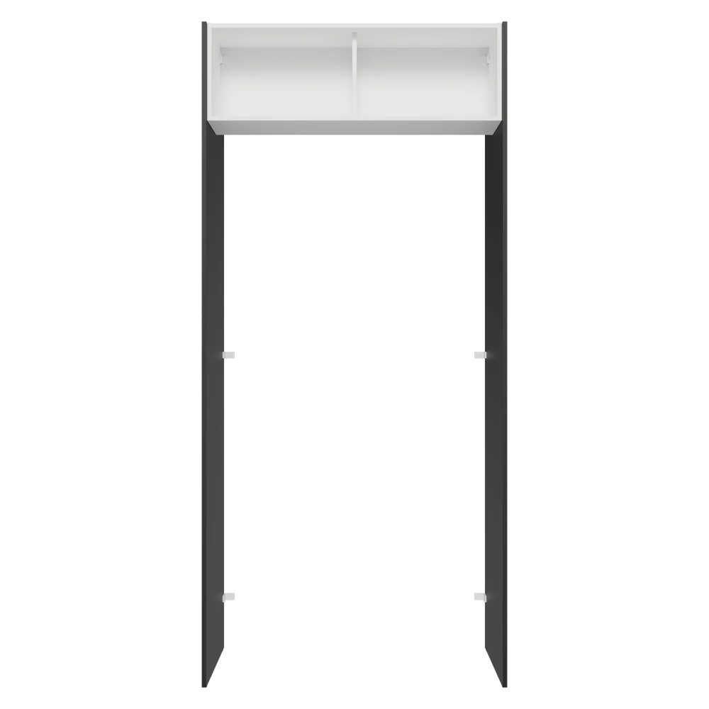 Porta-Geladeira 103 cm 1 Porta Basculante Preto/Branco/Preto Glamy Madesa - Image 10