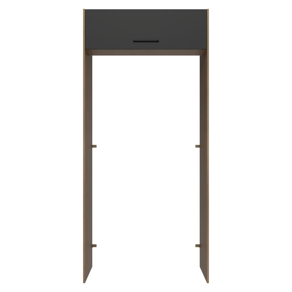 Porta-Geladeira 103 cm 1 Porta Basculante Rustic/Preto Agata Madesa - Image 6