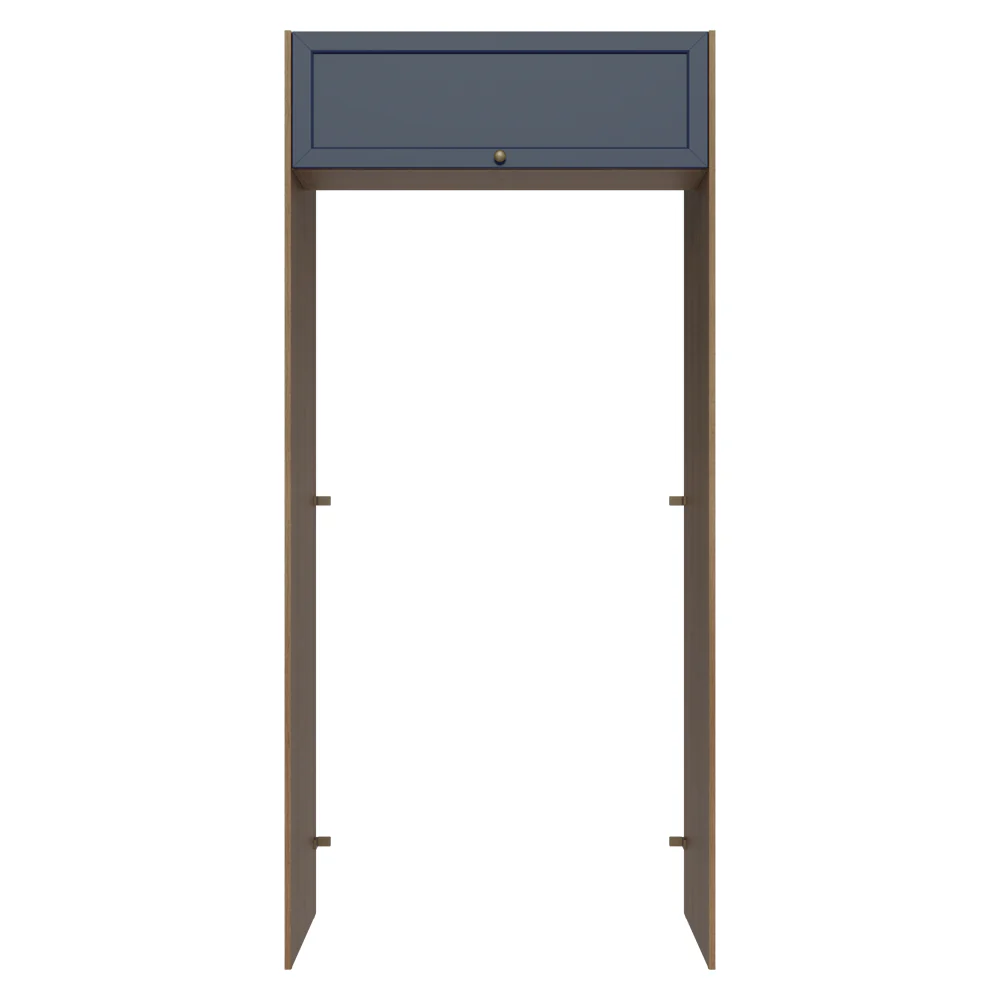 Porta-Geladeira 103 cm 1 Porta Basculante Rustic/Azul Vik Madesa - Image 10
