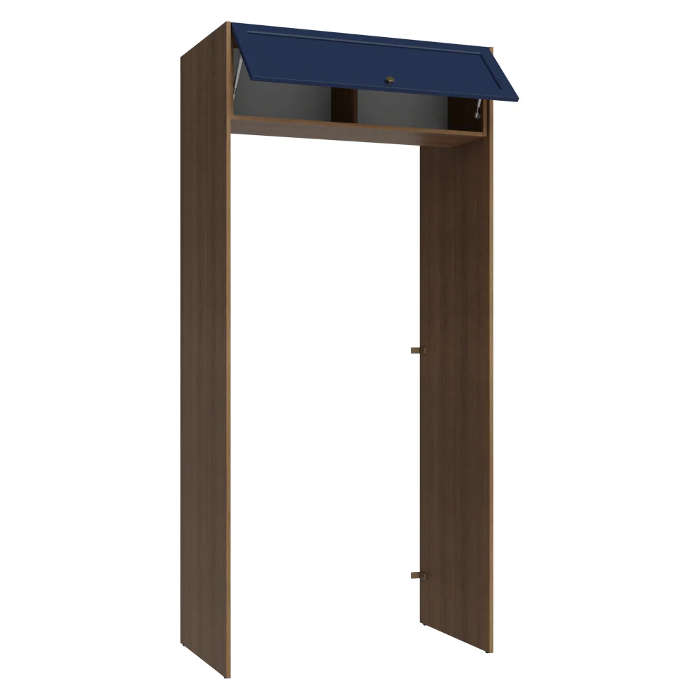 Porta-Geladeira 103 cm 1 Porta Basculante Rustic/Azul Vik Madesa - Image 5