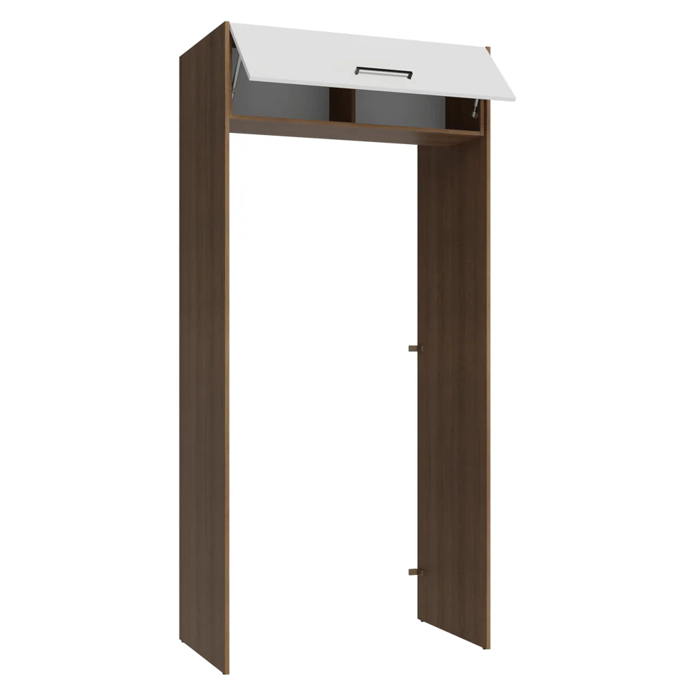 Porta-Geladeira 103 cm 1 Porta Basculante Rustic/Branco Agata Madesa - Image 7