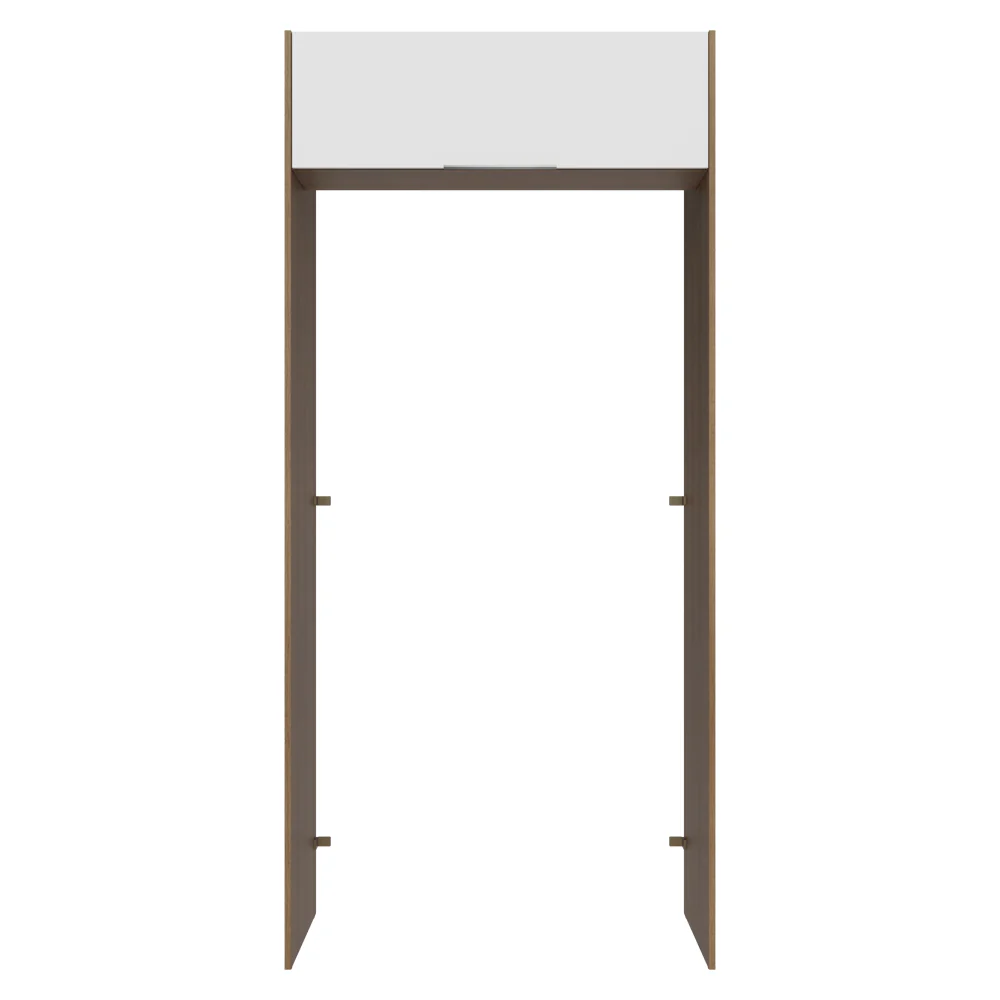 Porta-Geladeira 103 cm 1 Porta Basculante Rustic/Branco Stella Madesa - Image 6