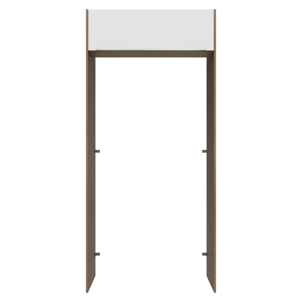 Porta-Geladeira 103 cm 1 Porta Basculante Rustic/Branco Veludo Lux Madesa - Image 10