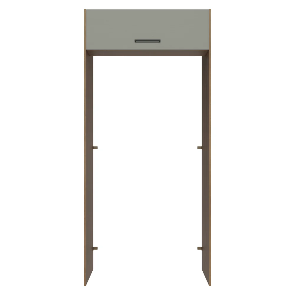 Porta-Geladeira 103 cm 1 Porta Basculante Rustic/Cinza Agata Madesa - Image 6
