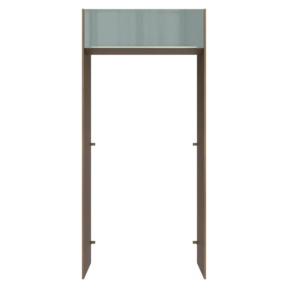 Porta-Geladeira 103 cm 1 Porta Basculante Rustic/Cinza Lux Madesa - Image 10
