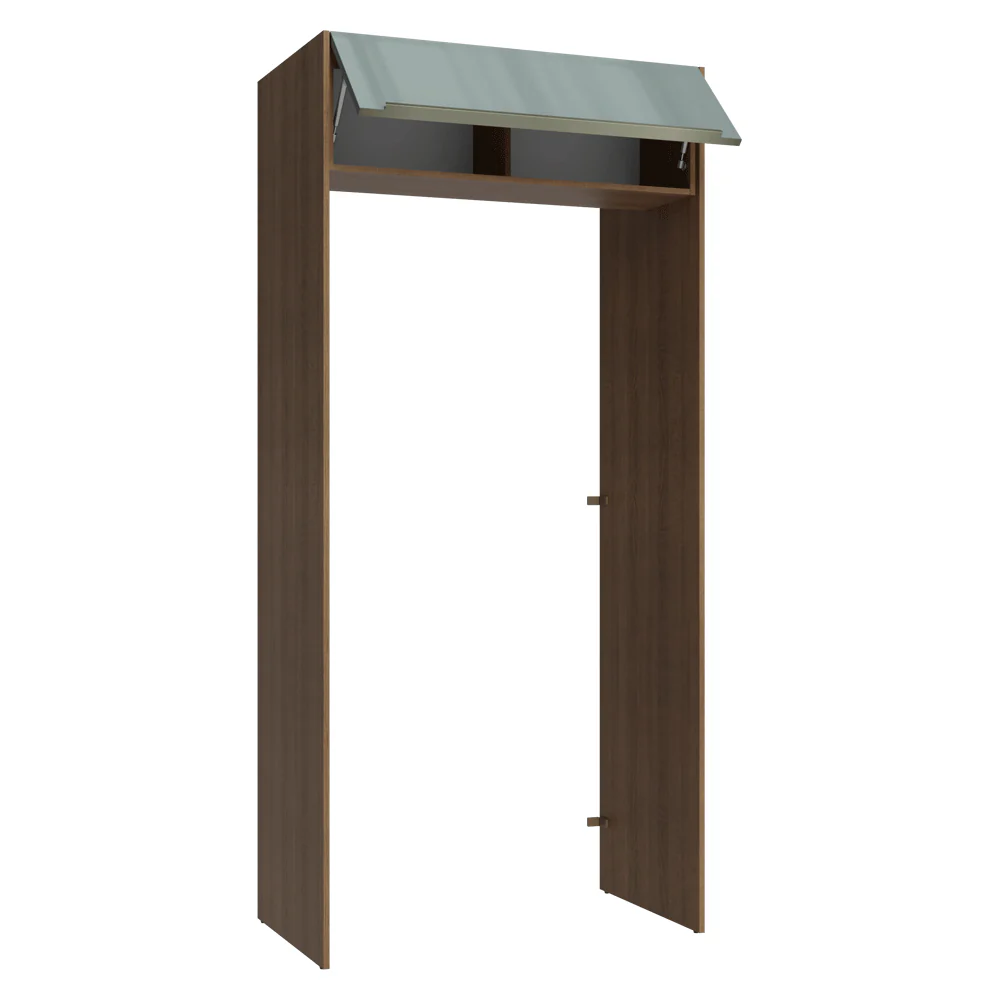 Porta-Geladeira 103 cm 1 Porta Basculante Rustic/Cinza Lux Madesa - Image 5
