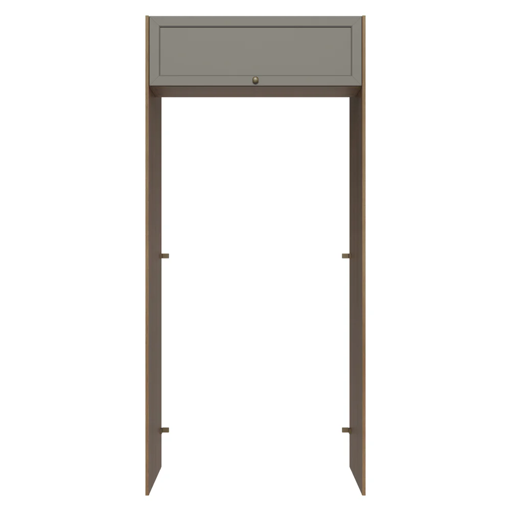 Porta-Geladeira 103 cm 1 Porta Basculante Rustic/Cinza Vik Madesa - Image 11