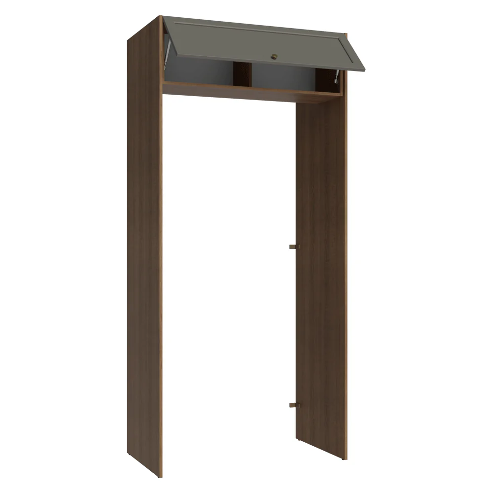Porta-Geladeira 103 cm 1 Porta Basculante Rustic/Cinza Vik Madesa - Image 5