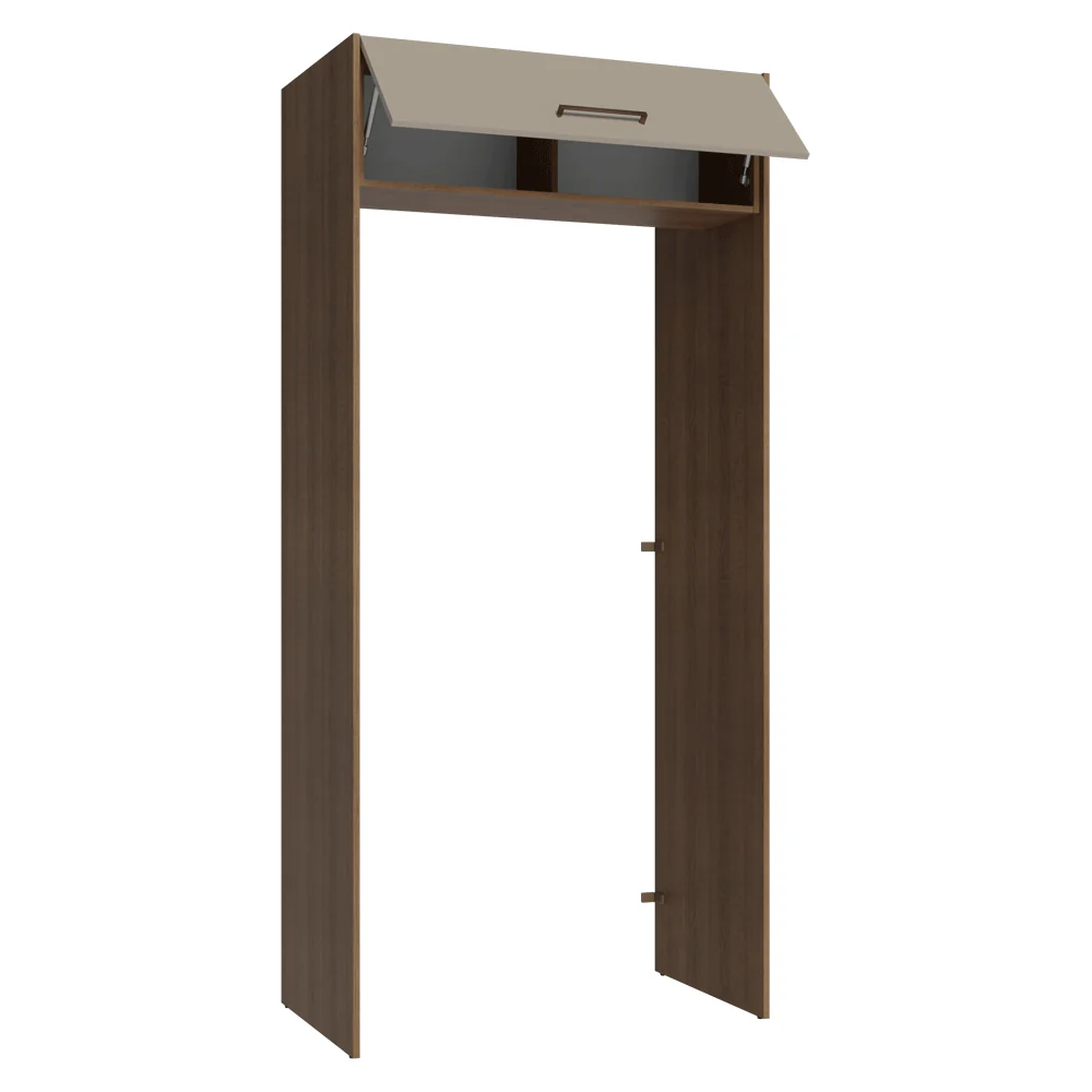 Porta-Geladeira 103 cm 1 Porta Basculante Rustic/Crema Agata Madesa - Image 7