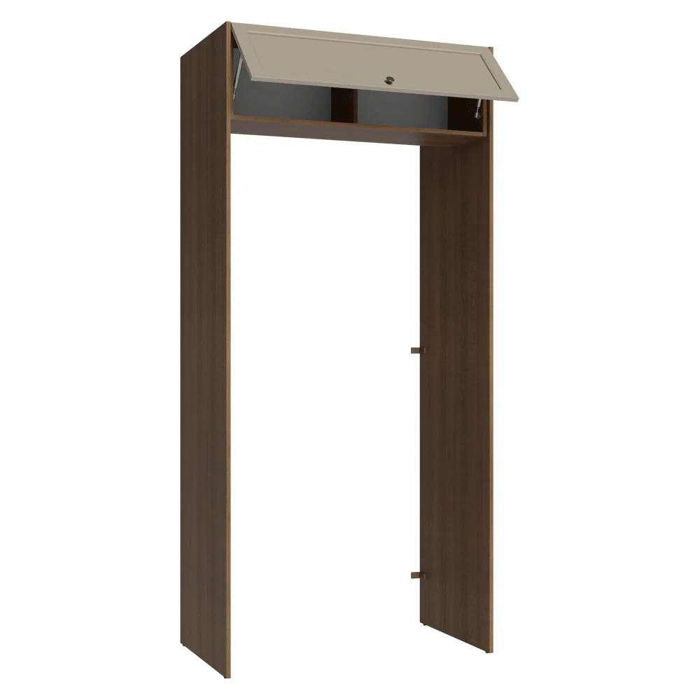 Porta-Geladeira 103 cm 1 Porta Basculante Rustic/Crema Vik Madesa - Image 8