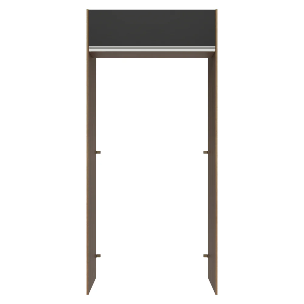 Porta-Geladeira 103 cm 1 Porta Basculante Rustic/Preto Glamy Madesa - Image 6