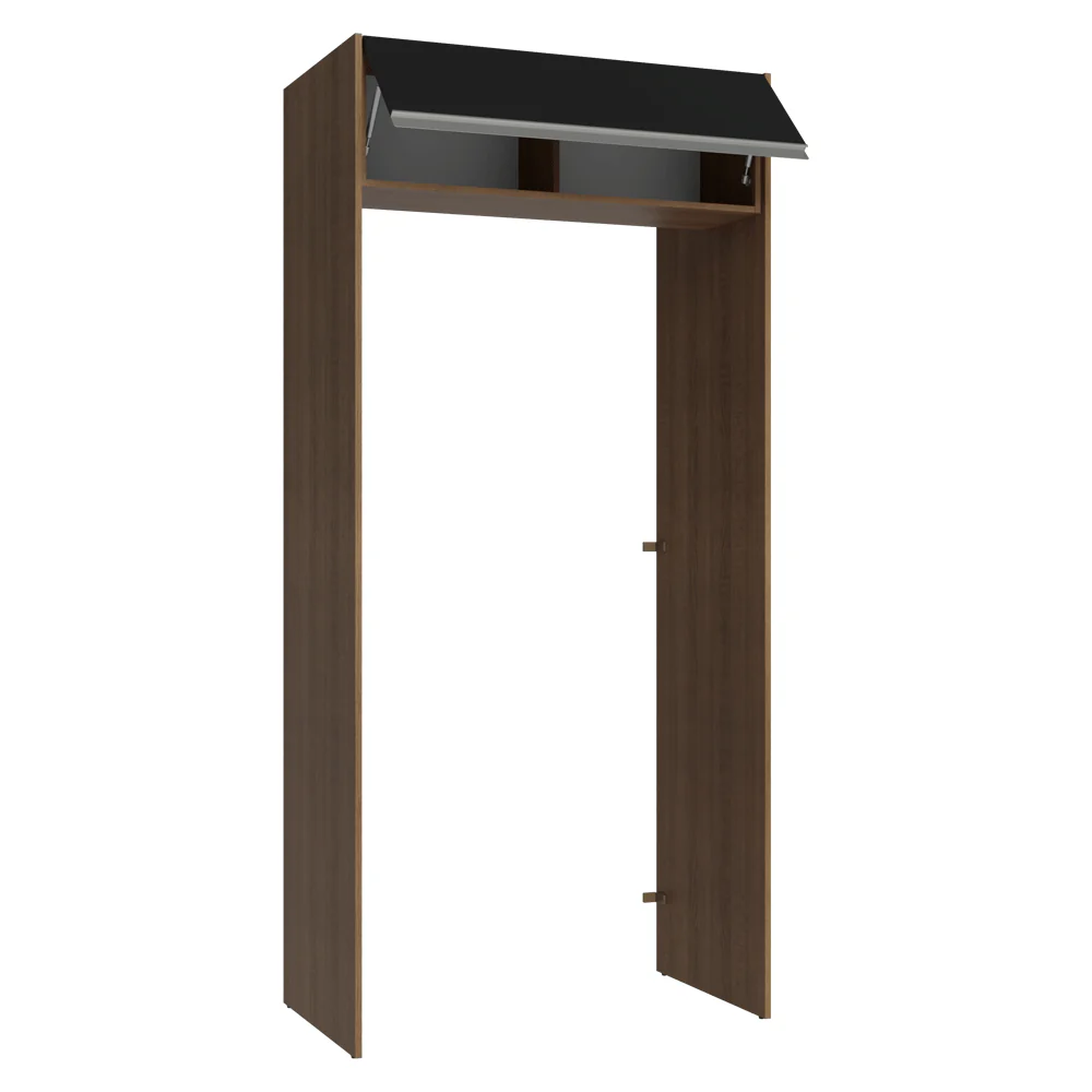 Porta-Geladeira 103 cm 1 Porta Basculante Rustic/Preto Glamy Madesa - Image 7