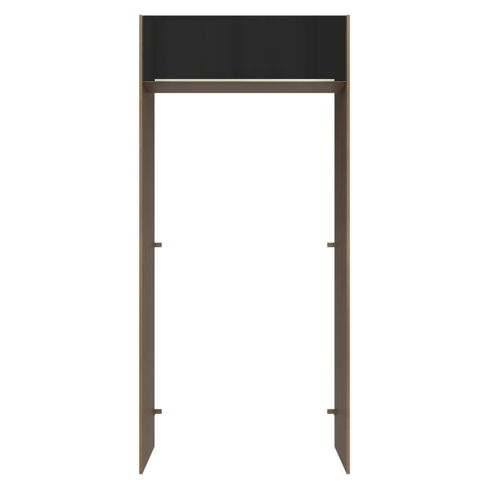 Porta-Geladeira 103 cm 1 Porta Basculante Rustic/Preto Lux Madesa - Image 10
