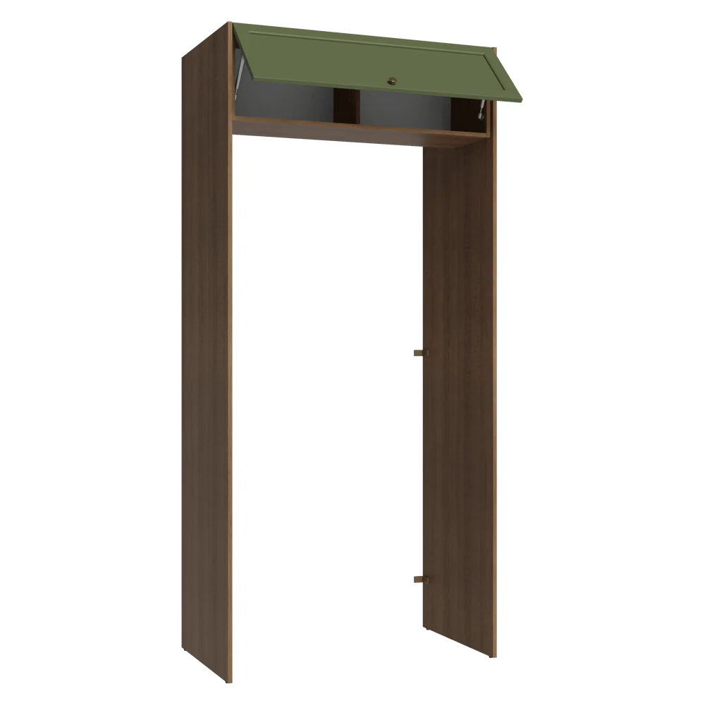 Porta-Geladeira 103 cm 1 Porta Basculante Rustic/Verde Vik Madesa - Image 5