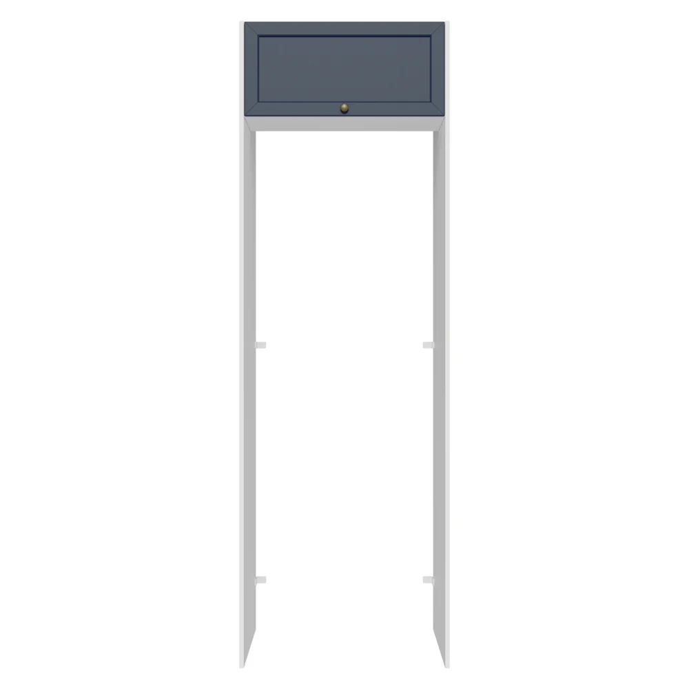 Porta-Geladeira 73 cm 1 Porta Basculante Branco/Azul Vik Madesa - Image 10