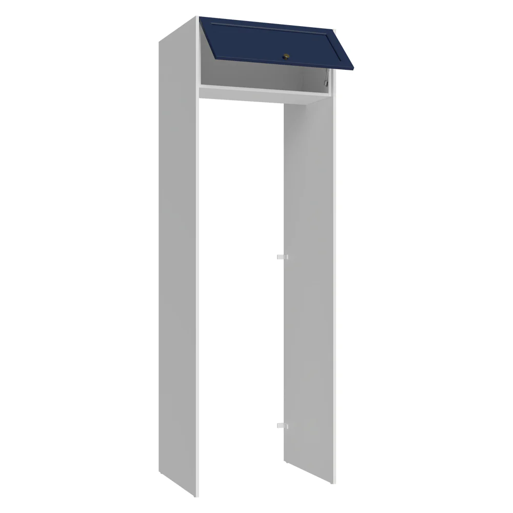Porta-Geladeira 73 cm 1 Porta Basculante Branco/Azul Vik Madesa - Image 5