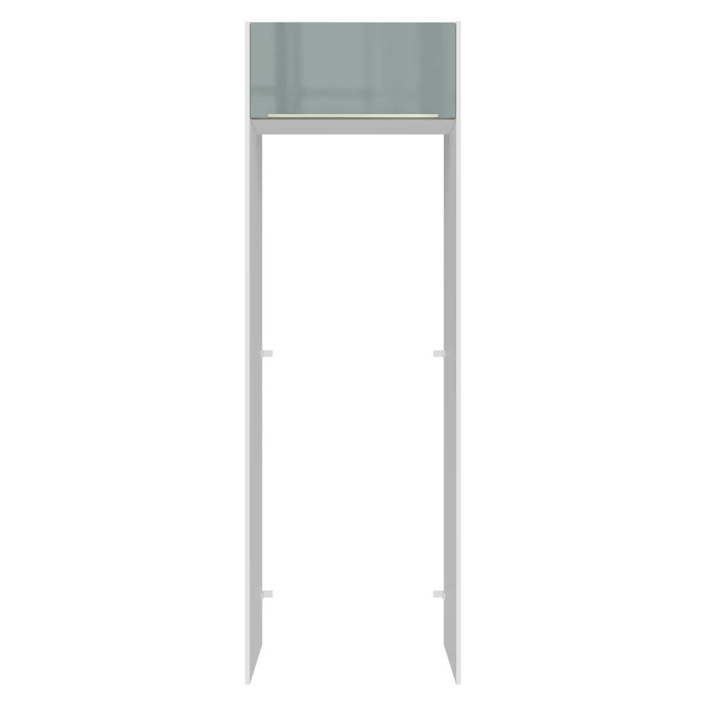 Porta-Geladeira 73 cm 1 Porta Basculante Branco/Cinza Lux Madesa - Image 10