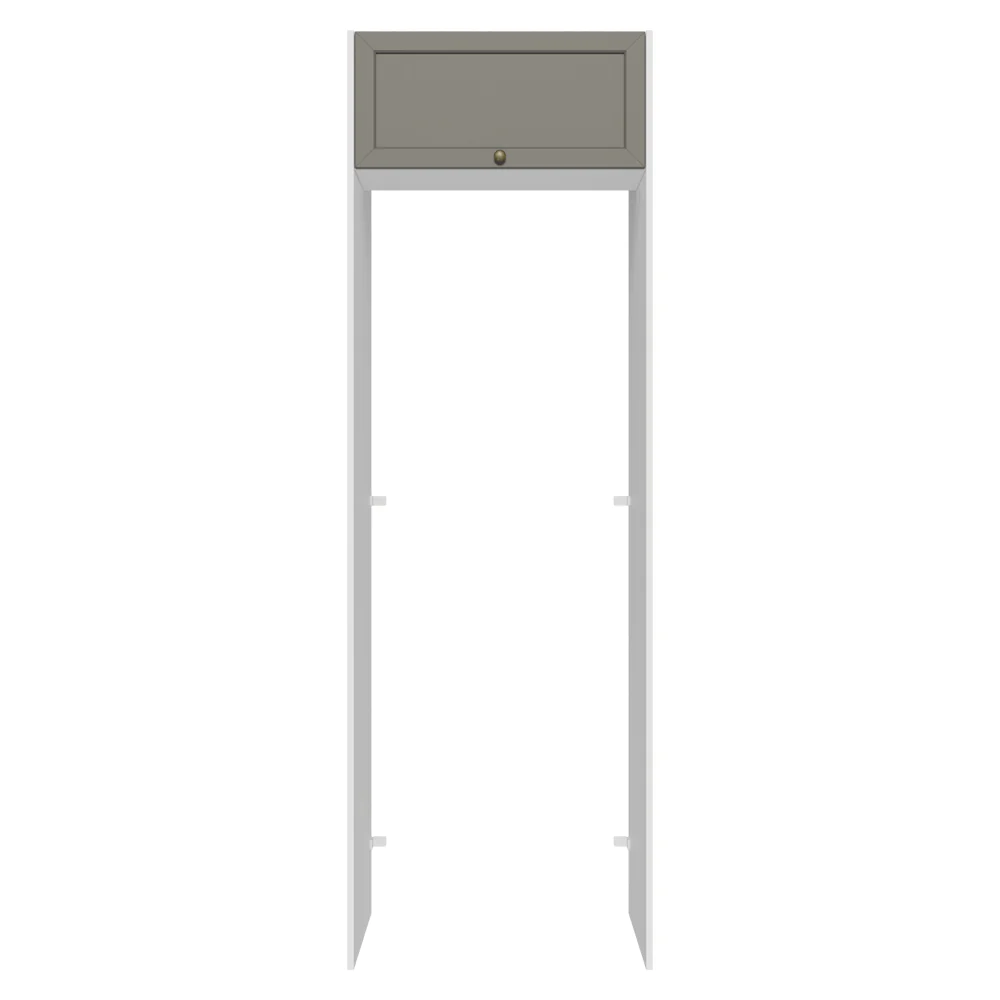 Porta-Geladeira 73 cm 1 Porta Basculante Branco/Cinza Vik Madesa - Image 10