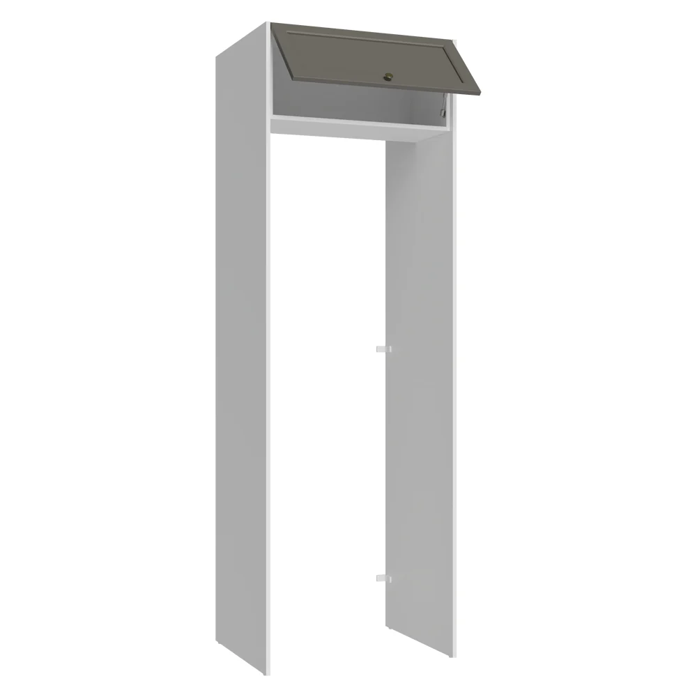 Porta-Geladeira 73 cm 1 Porta Basculante Branco/Cinza Vik Madesa - Image 5