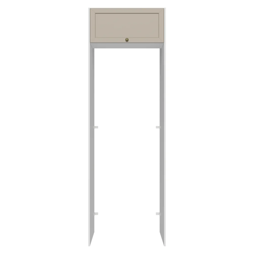 Porta-Geladeira 73 cm 1 Porta Basculante Branco/Crema Vik Madesa - Image 11