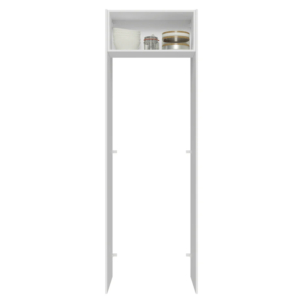 Porta-Geladeira 73 cm 1 Porta Basculante Branco/Crema Vik Madesa - Image 4
