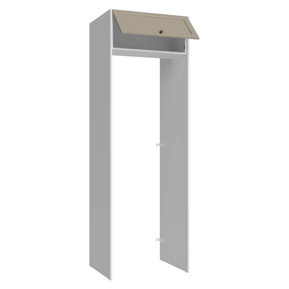 Porta-Geladeira 73 cm 1 Porta Basculante Branco/Crema Vik Madesa - Image 8