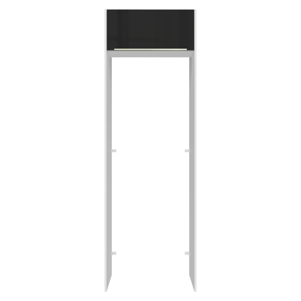 Porta-Geladeira 73 cm 1 Porta Basculante Branco/Preto Lux Madesa - Image 10