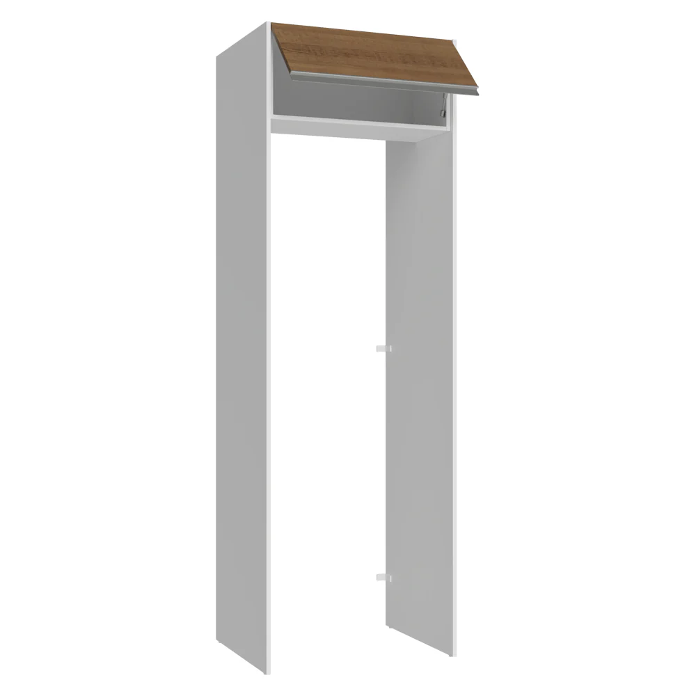Porta-Geladeira 73 cm 1 Porta Basculante Branco/Rustic Glamy Madesa - Image 7