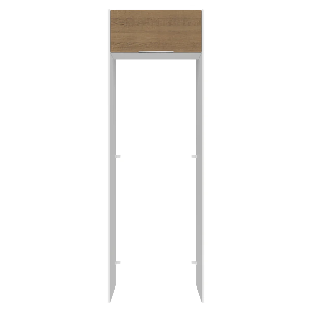 Porta-Geladeira 73 cm 1 Porta Basculante Branco/Rustic Stella Madesa - Image 6
