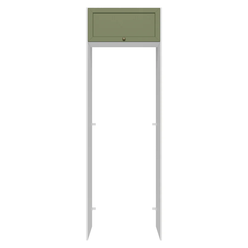Porta-Geladeira 73 cm 1 Porta Basculante Branco/Verde Vik Madesa - Image 10