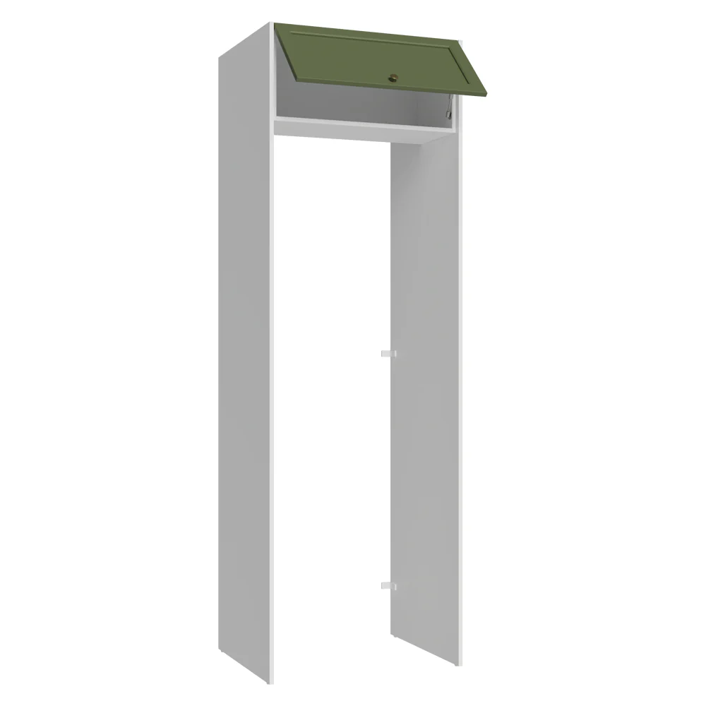 Porta-Geladeira 73 cm 1 Porta Basculante Branco/Verde Vik Madesa - Image 5