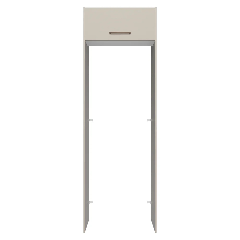 Porta-Geladeira 73 cm 1 Porta Basculante Crema/Branco/Crema Agata Madesa - Image 6