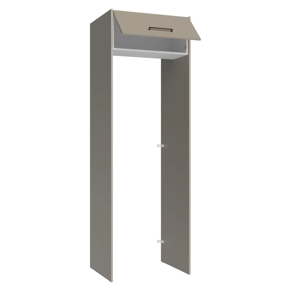 Porta-Geladeira 73 cm 1 Porta Basculante Crema/Branco/Crema Agata Madesa - Image 7