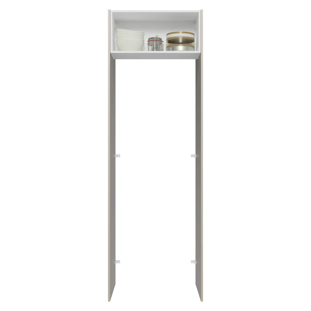 Porta-Geladeira 73 cm 1 Porta Basculante Crema/Branco/Crema Vik Madesa - Image 4