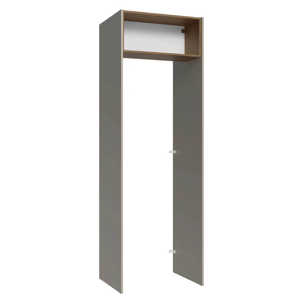 Porta-Geladeira 73 cm 1 Porta Basculante Crema/Rustic/Crema Agata Madesa - Image 11