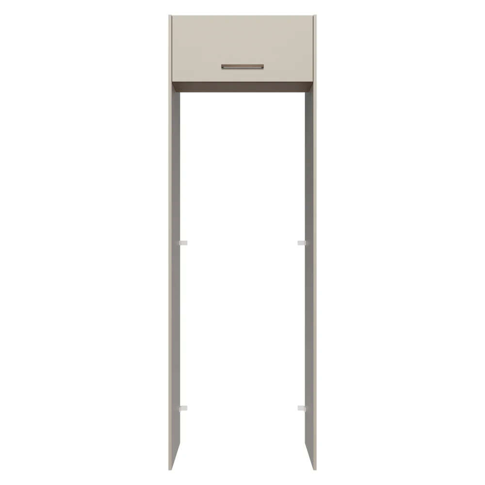 Porta-Geladeira 73 cm 1 Porta Basculante Crema/Rustic/Crema Agata Madesa - Image 6