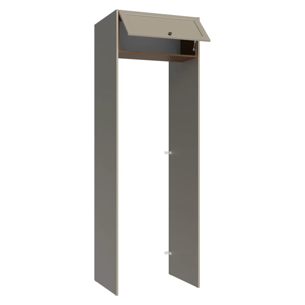 Porta-Geladeira 73 cm 1 Porta Basculante Crema/Rustic/Crema Vik Madesa - Image 8