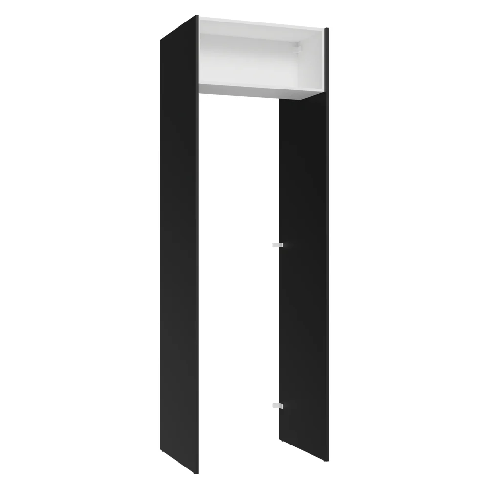 Porta-Geladeira 73 cm 1 Porta Basculante Preto/Branco/Preto Agata Madesa - Image 11