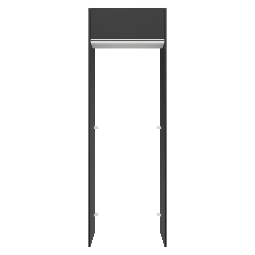 Porta-Geladeira 73 cm 1 Porta Basculante Preto/Branco/Preto Glamy Madesa - Image 6