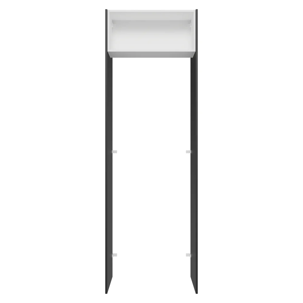 Porta-Geladeira 73 cm 1 Porta Basculante Preto/Branco/Preto Lux Madesa - Image 11
