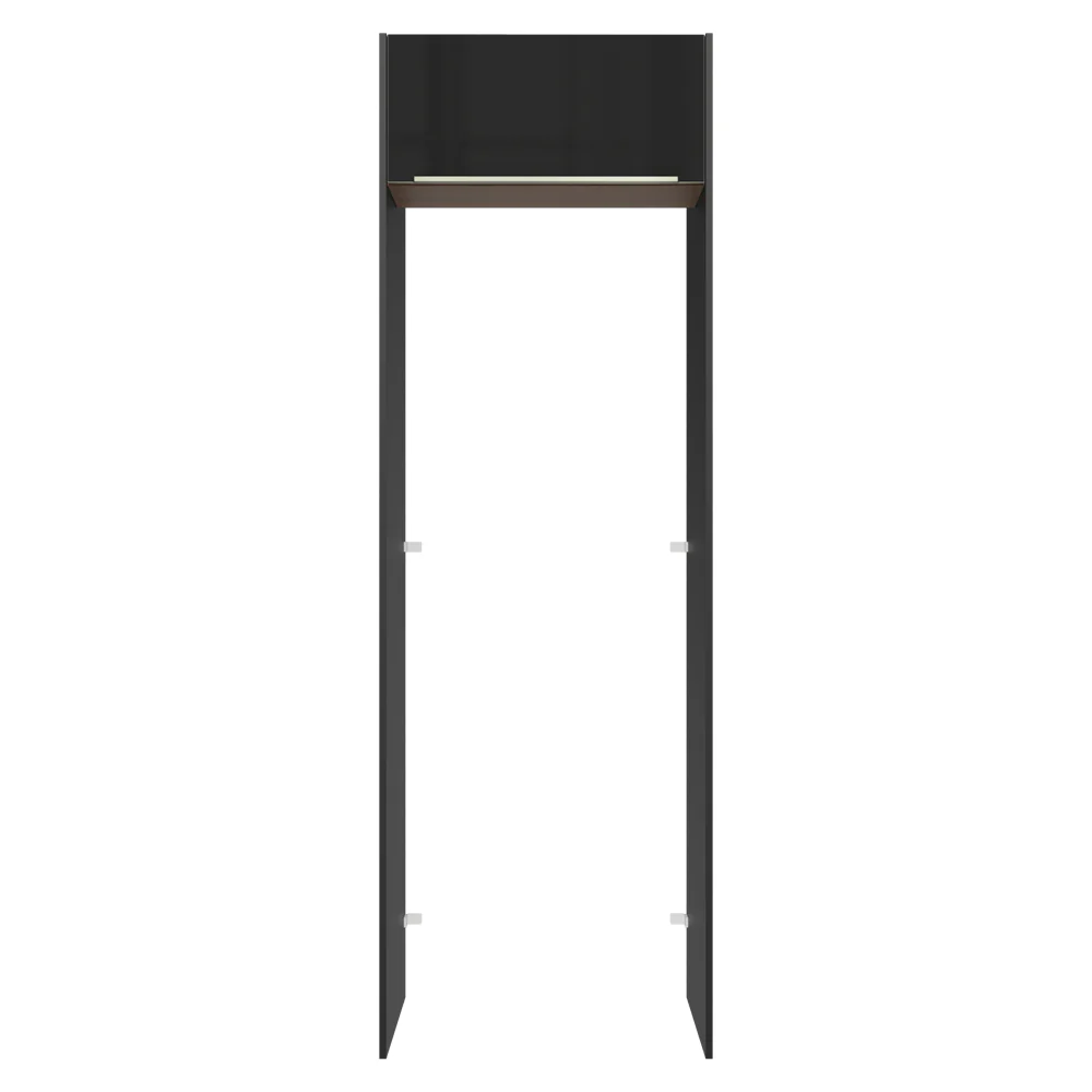 Porta-Geladeira 73 cm 1 Porta Basculante Preto/Rustic/Preto Lux Madesa - Image 10