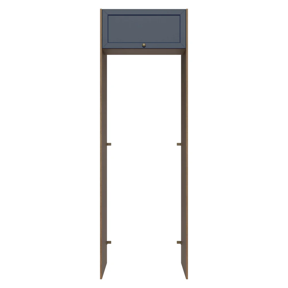 Porta-Geladeira 73 cm 1 Porta Basculante Rustic/Azul Vik Madesa - Image 10