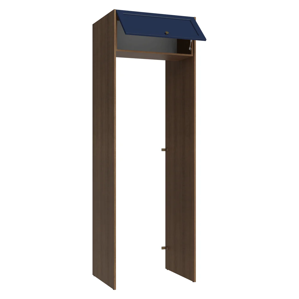 Porta-Geladeira 73 cm 1 Porta Basculante Rustic/Azul Vik Madesa - Image 5