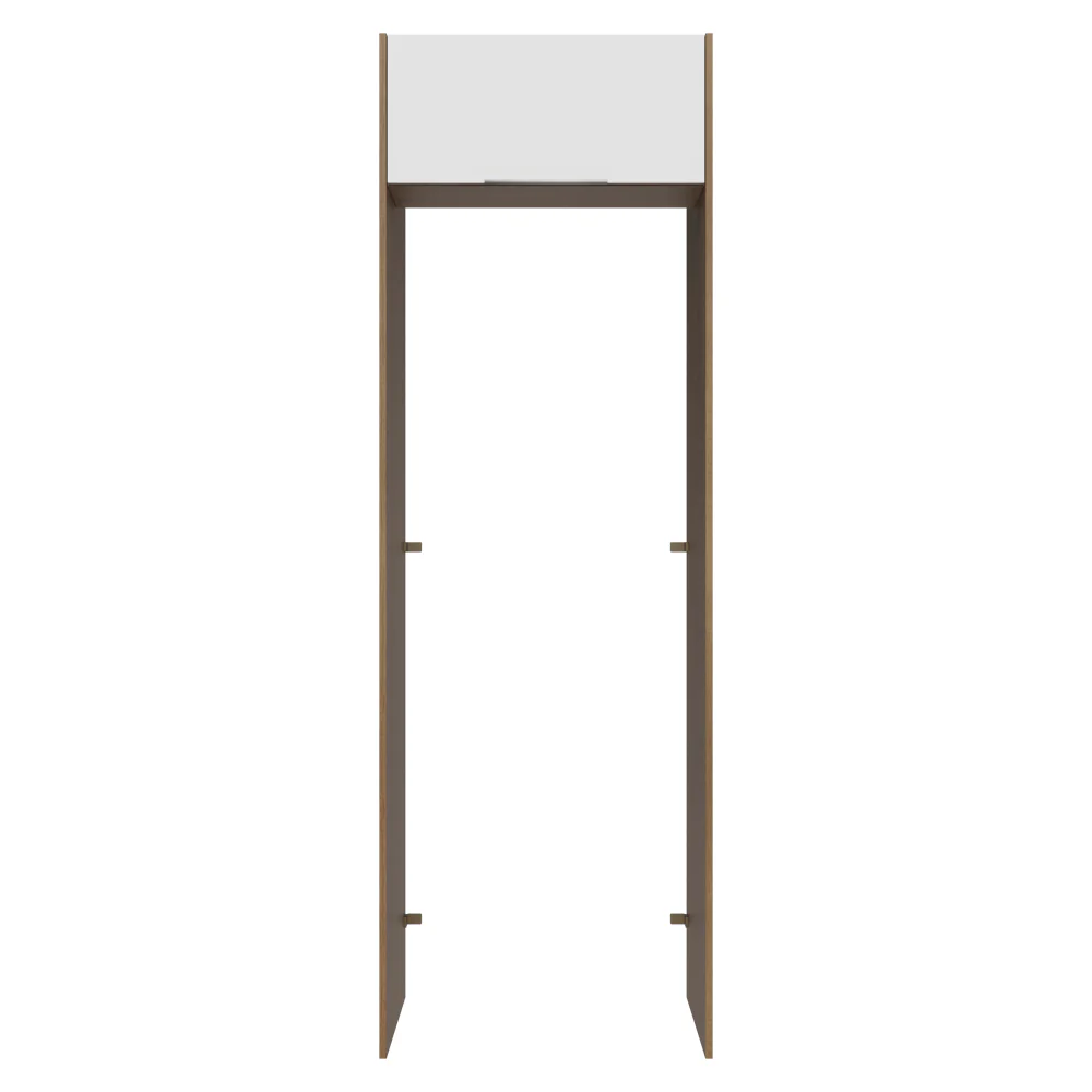 Porta-Geladeira 73 cm 1 Porta Basculante Rustic/Branco Stella Madesa - Image 6