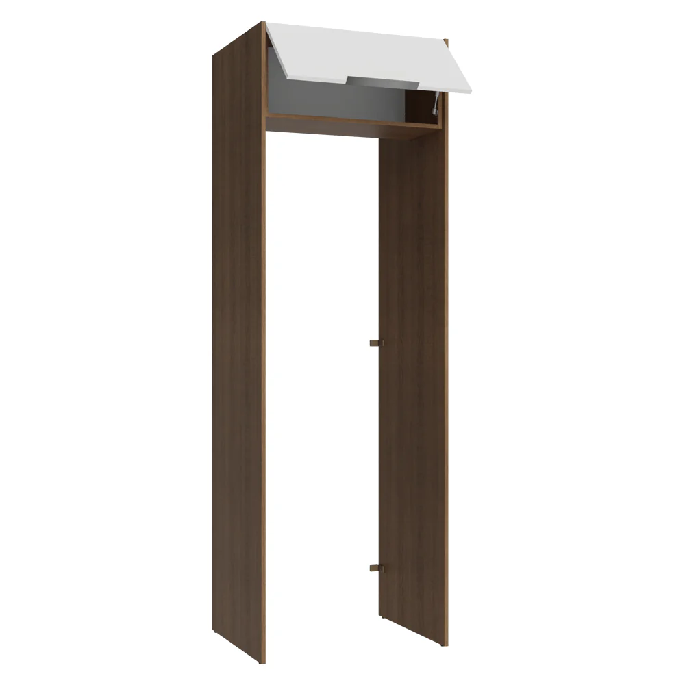 Porta-Geladeira 73 cm 1 Porta Basculante Rustic/Branco Stella Madesa - Image 7