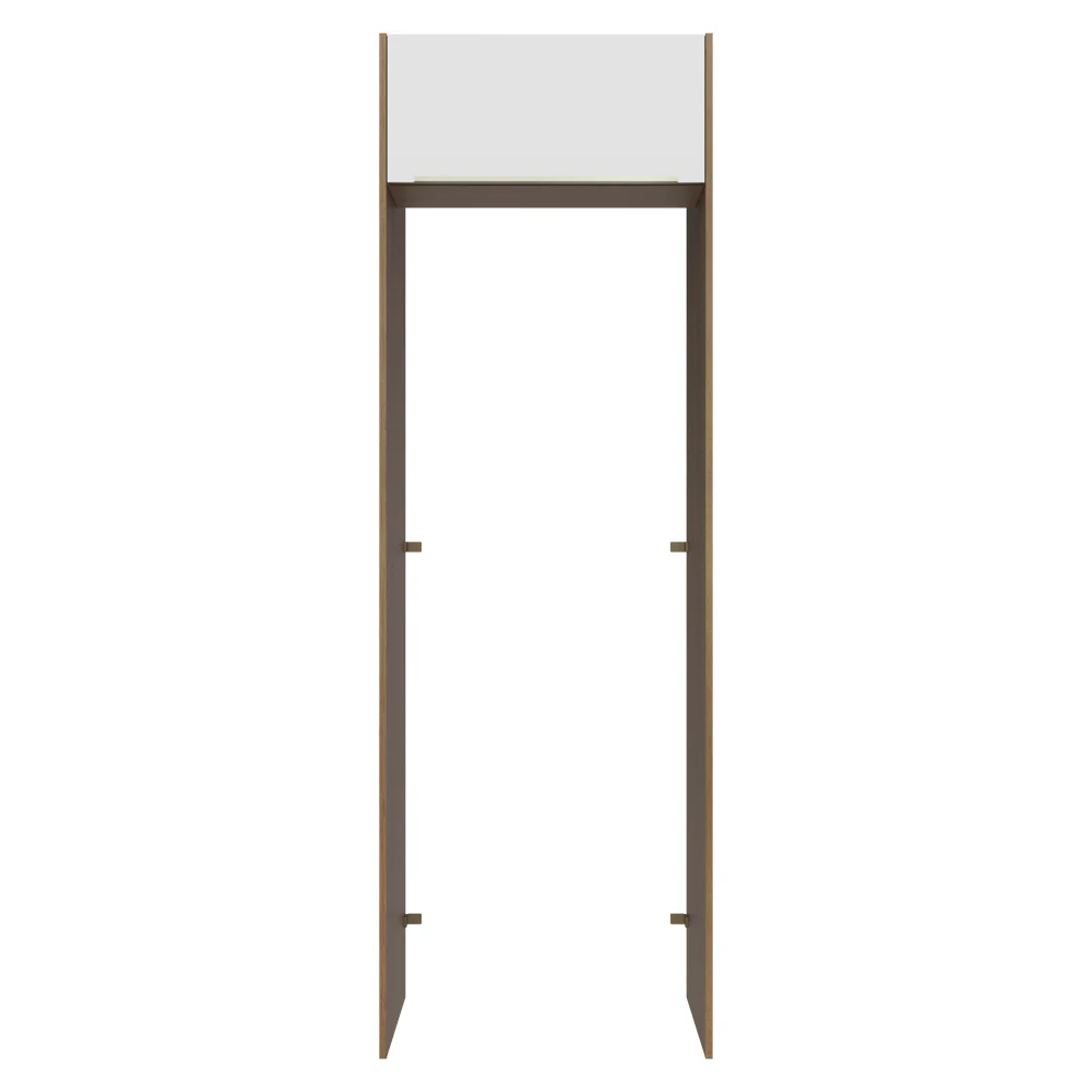Porta-Geladeira 73 cm 1 Porta Basculante Rustic/Branco Veludo Lux Madesa - Image 10
